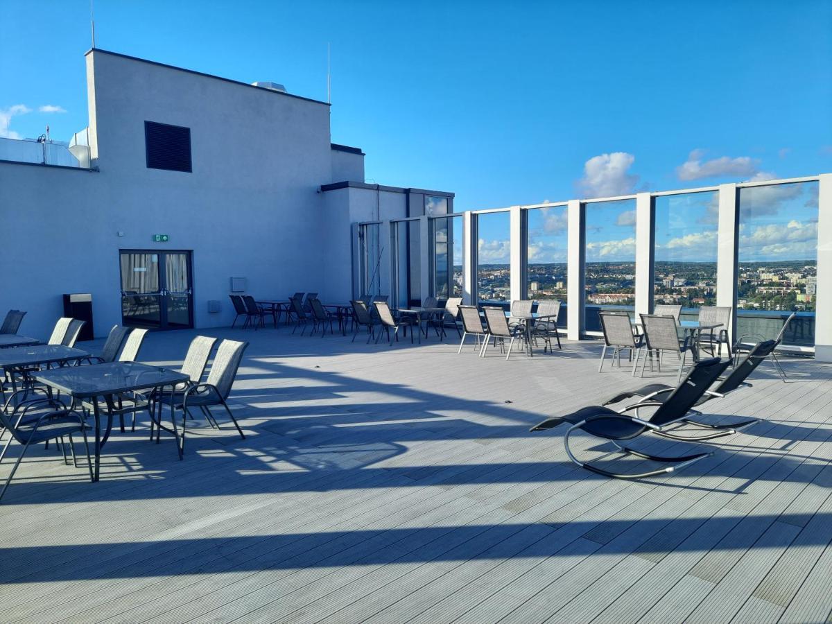 Hanza Tower Sunny Apartment 什切青 外观 照片