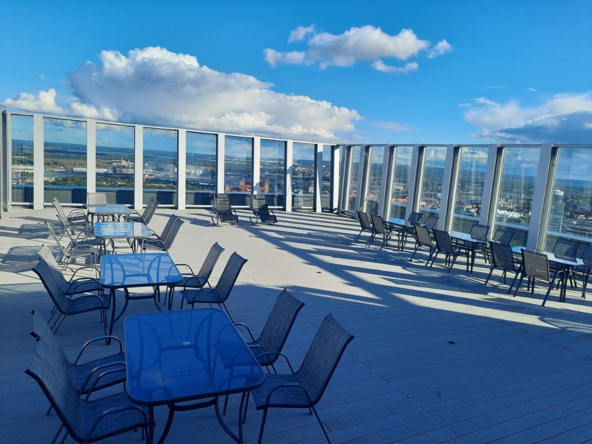 Hanza Tower Sunny Apartment 什切青 外观 照片