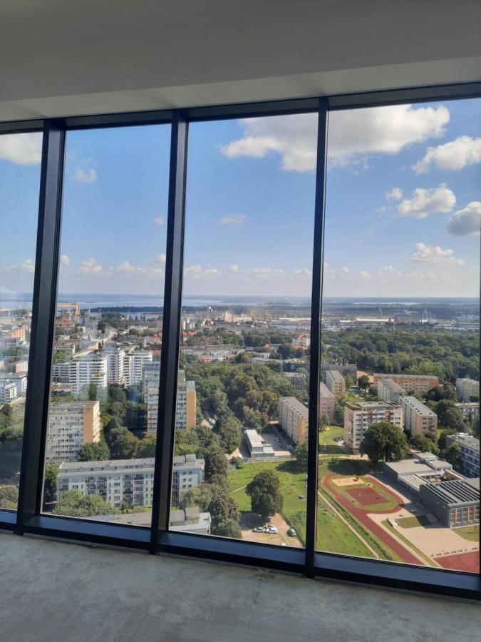 Hanza Tower Sunny Apartment 什切青 外观 照片